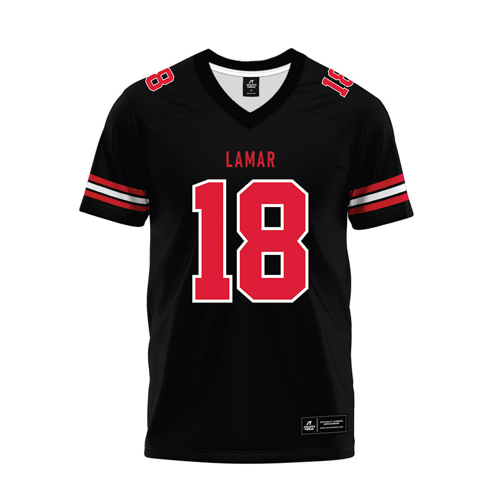 Lamar - NCAA Football : Koronje Gilbert - Black Premium Football Jersey