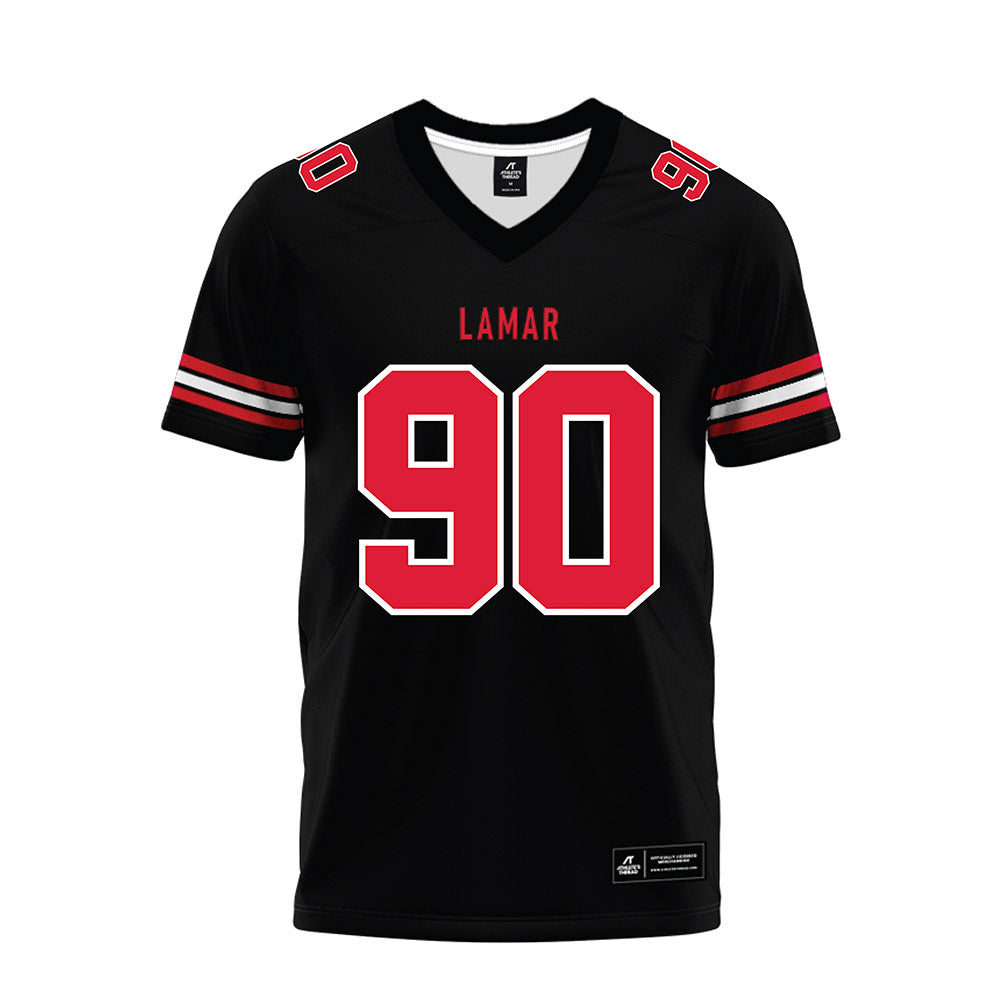 Lamar - NCAA Football : Grayden Spencer - Black Premium Football Jersey-0