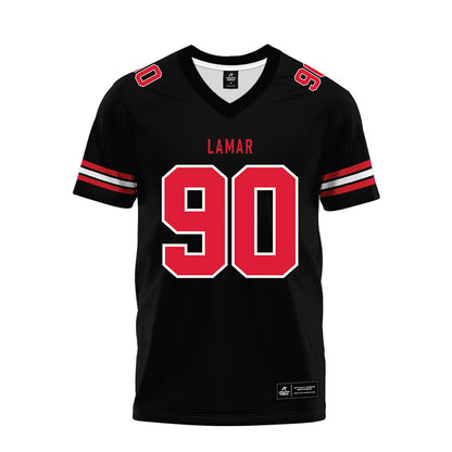 Lamar - NCAA Football : Grayden Spencer - Black Premium Football Jersey-0