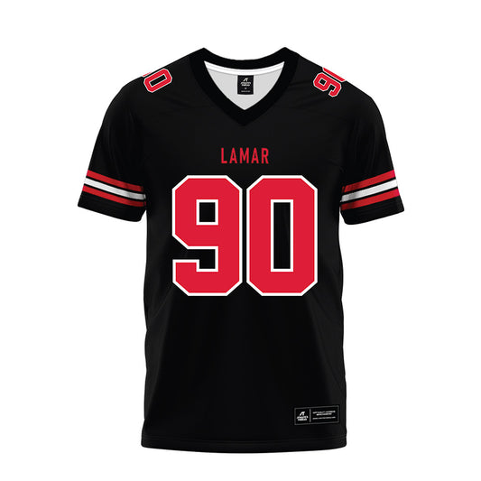 Lamar - NCAA Football : Grayden Spencer - Black Premium Football Jersey-0