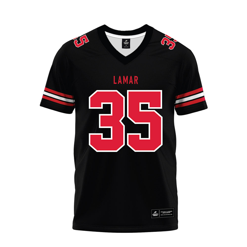 Lamar - NCAA Football : Cj Miller - Black Premium Football Jersey-0