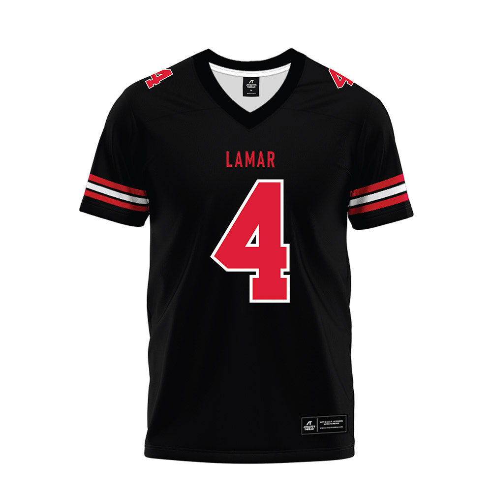 Lamar - NCAA Football : Royce Maloles - Black Premium Football Jersey-0