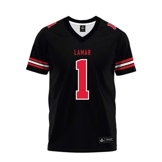 Lamar - NCAA Football : Kyndon Fuselier - Black Premium Football Jersey-0