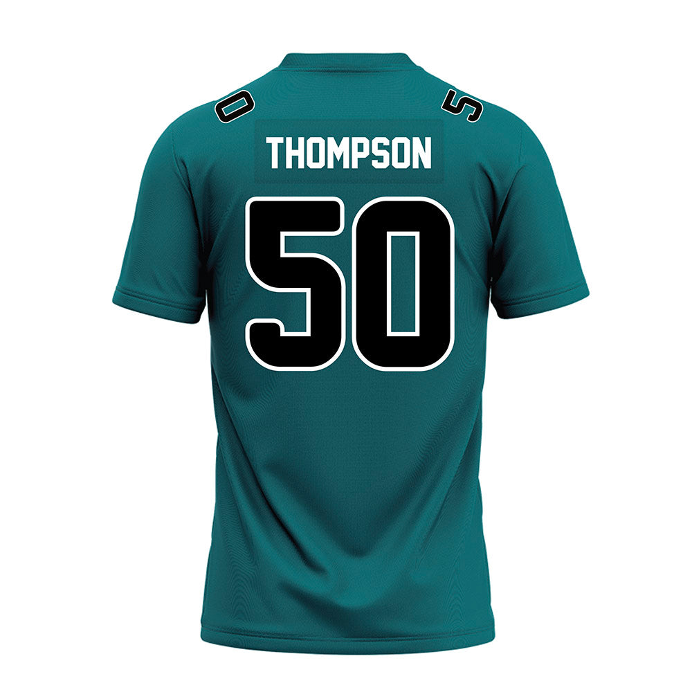 Coastal Carolina - NCAA Football : Nate Thompson - Teal Premium Football Jersey-1