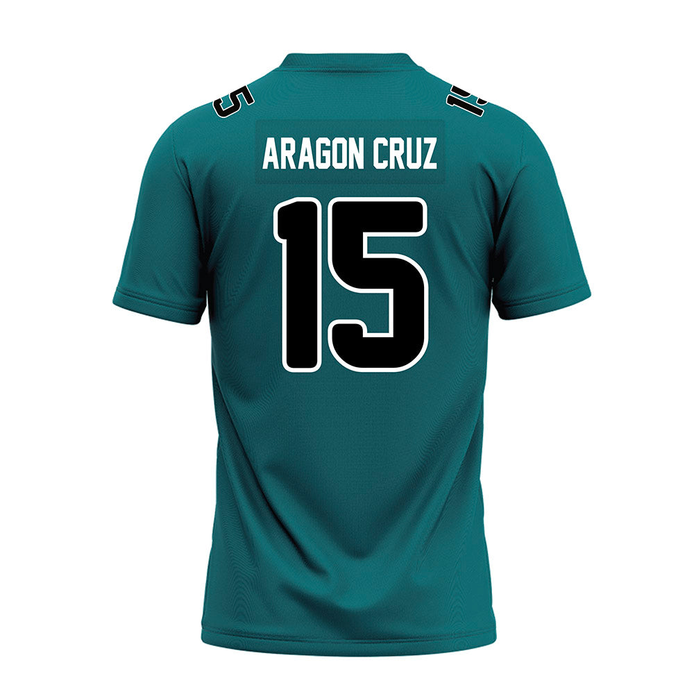 Coastal Carolina - NCAA Football : Elijah Aragon Cruz - Teal Premium Football Jersey-1