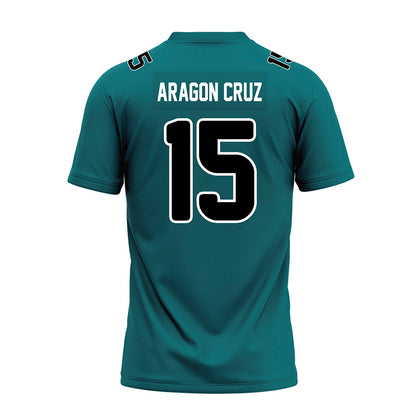 Coastal Carolina - NCAA Football : Elijah Aragon Cruz - Teal Premium Football Jersey-1