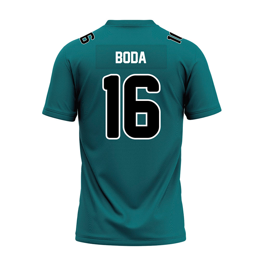 Coastal Carolina - NCAA Football : Blake Boda - Teal Premium Football Jersey-1