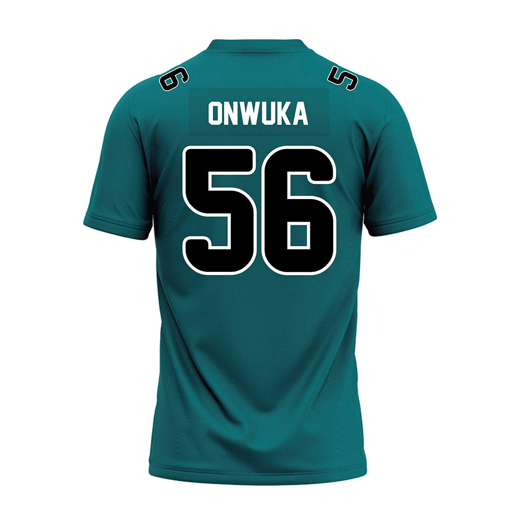 Coastal Carolina - NCAA Football : Obinna Onwuka - Teal Premium Football Jersey-1