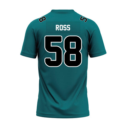 Coastal Carolina - NCAA Football : Sam Ross - Teal Premium Football Jersey-1