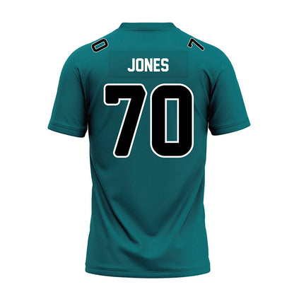 Coastal Carolina - NCAA Football : Daniel Jones - Teal Premium Football Jersey-1
