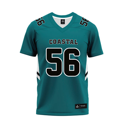 Coastal Carolina - NCAA Football : Obinna Onwuka - Teal Premium Football Jersey-0