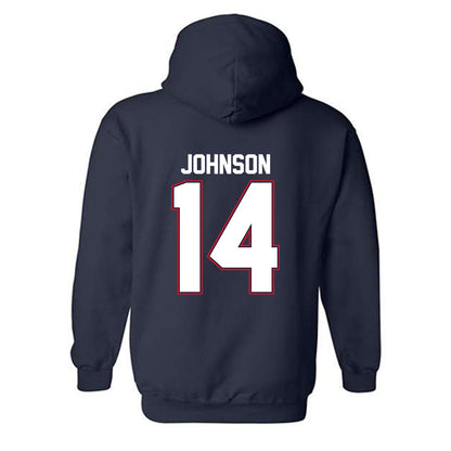 Liberty - NCAA Baseball : Peter Johnson - Classic Shersey Hooded Sweatshirt-1