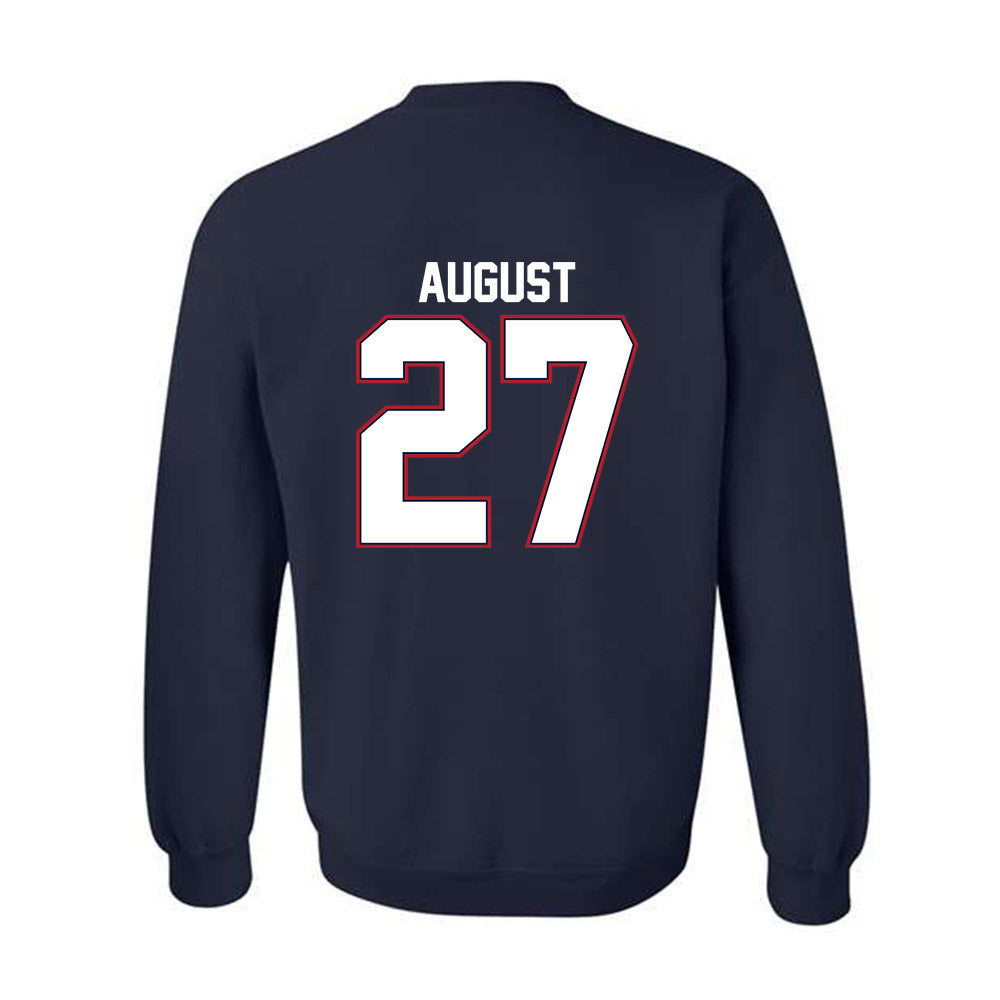 Liberty - NCAA Baseball : Tyler August - Classic Shersey Crewneck Sweatshirt-1