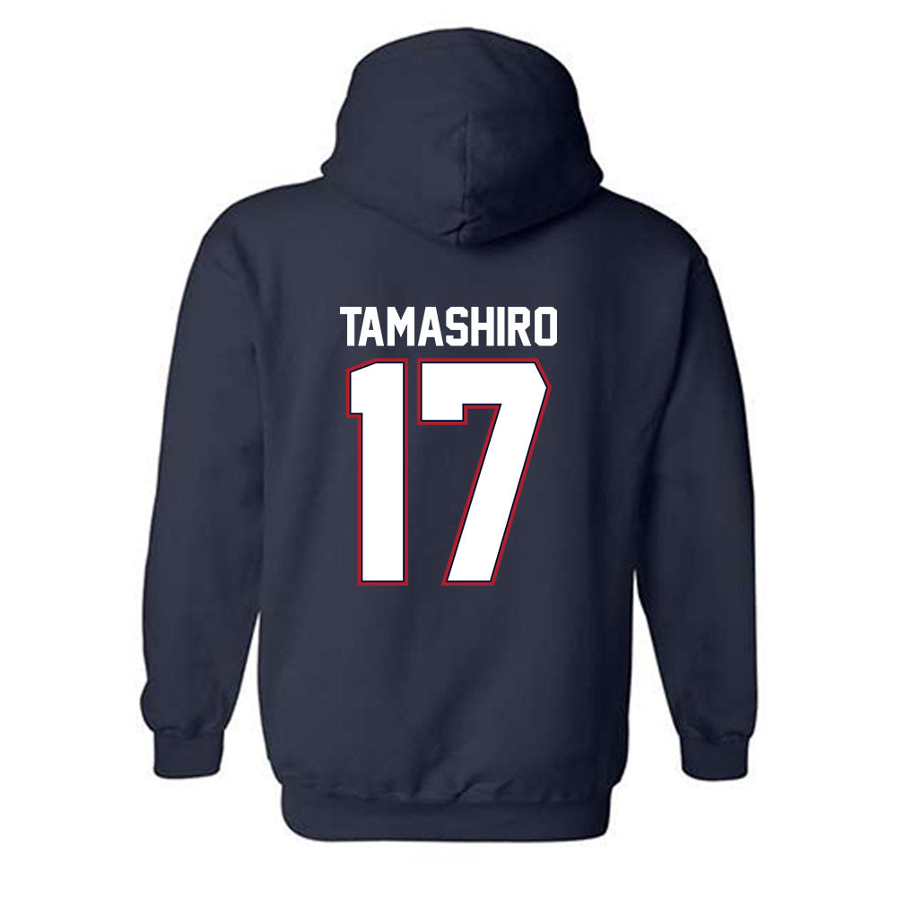 Liberty - NCAA Men's Soccer : Kai Tamashiro - Classic Shersey Hooded Sweatshirt-1