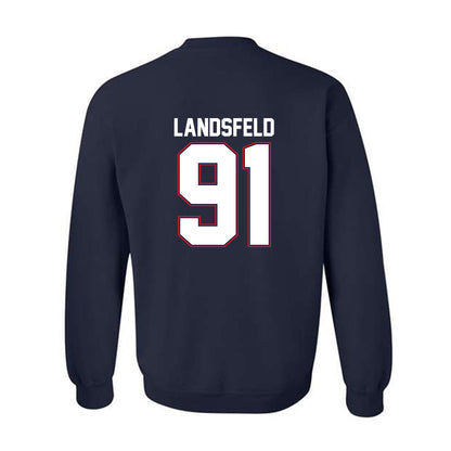 Liberty - NCAA Football : Marius Landsfeld - Classic Shersey Crewneck Sweatshirt-1