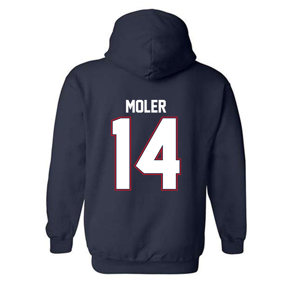 Liberty - NCAA Men's Soccer : Spencer Moler - Classic Shersey Hooded Sweatshirt-1