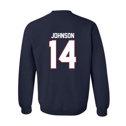 Liberty - NCAA Baseball : Peter Johnson - Classic Shersey Crewneck Sweatshirt-1