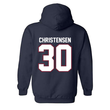 Liberty - NCAA Women's Lacrosse : Claire Christensen - Classic Shersey Hooded Sweatshirt-1