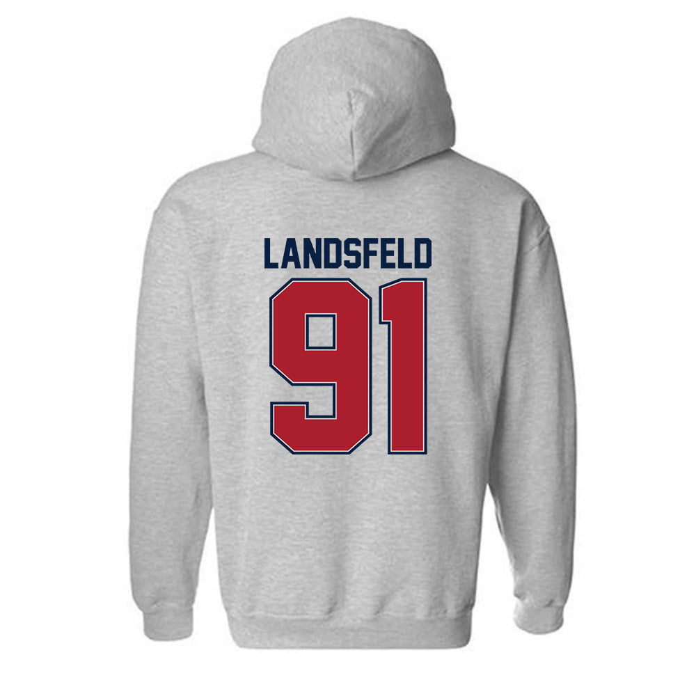 Liberty - NCAA Football : Marius Landsfeld - Classic Shersey Hooded Sweatshirt-1