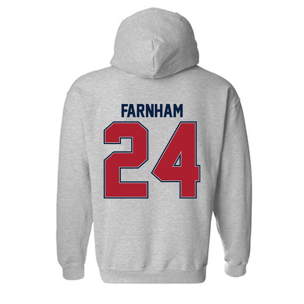 Liberty - NCAA Women's Soccer : Sammy Farnham - Classic Shersey Hooded Sweatshirt-1