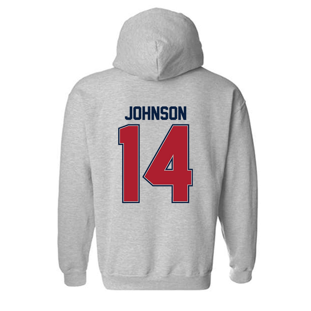 Liberty - NCAA Baseball : Peter Johnson - Classic Shersey Hooded Sweatshirt-1