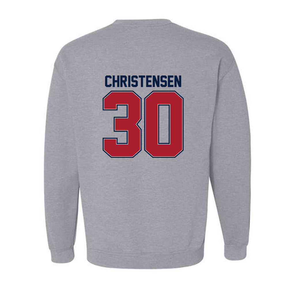 Liberty - NCAA Women's Lacrosse : Claire Christensen - Classic Shersey Crewneck Sweatshirt-1