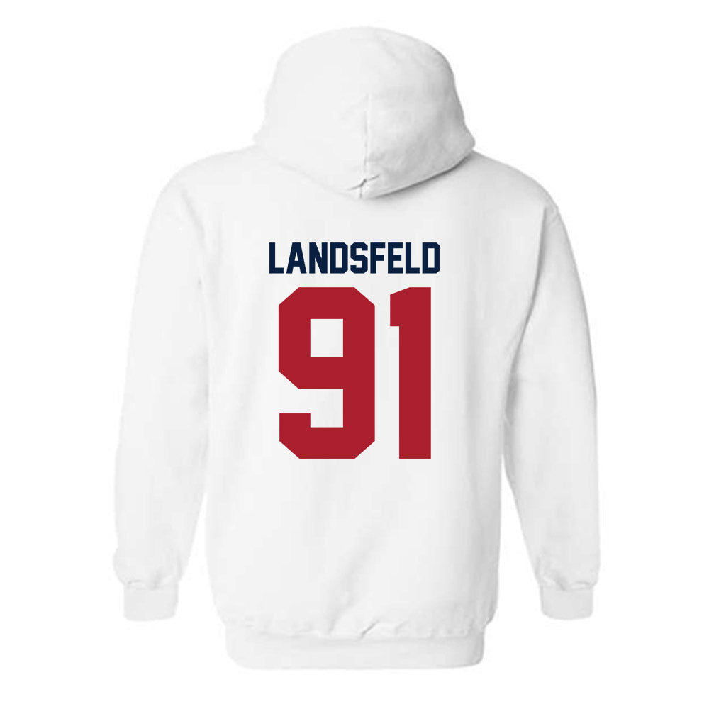 Liberty - NCAA Football : Marius Landsfeld - Classic Shersey Hooded Sweatshirt-1