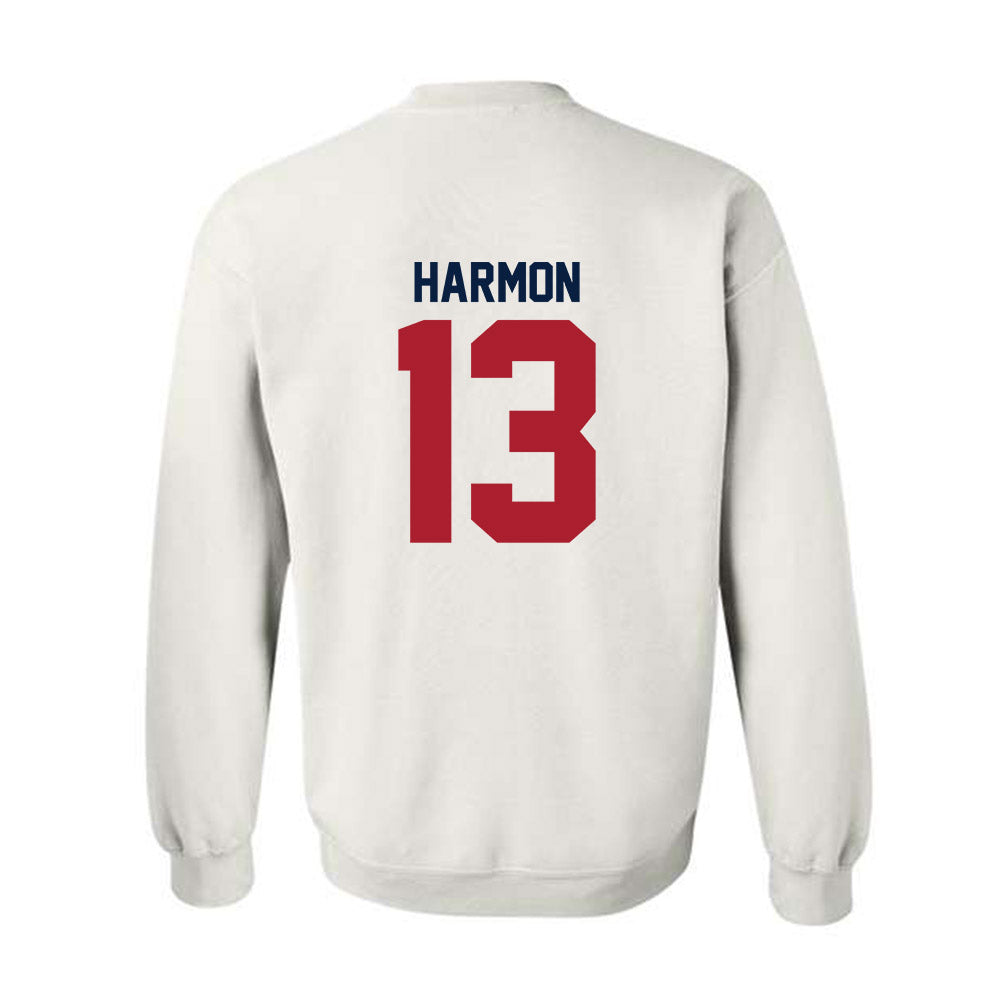 Liberty - NCAA Football : Damond Harmon - Classic Shersey Crewneck Sweatshirt-1