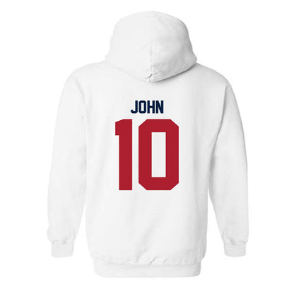Liberty - NCAA Men's Soccer : Elijah John - Classic Shersey Hooded Sweatshirt-1