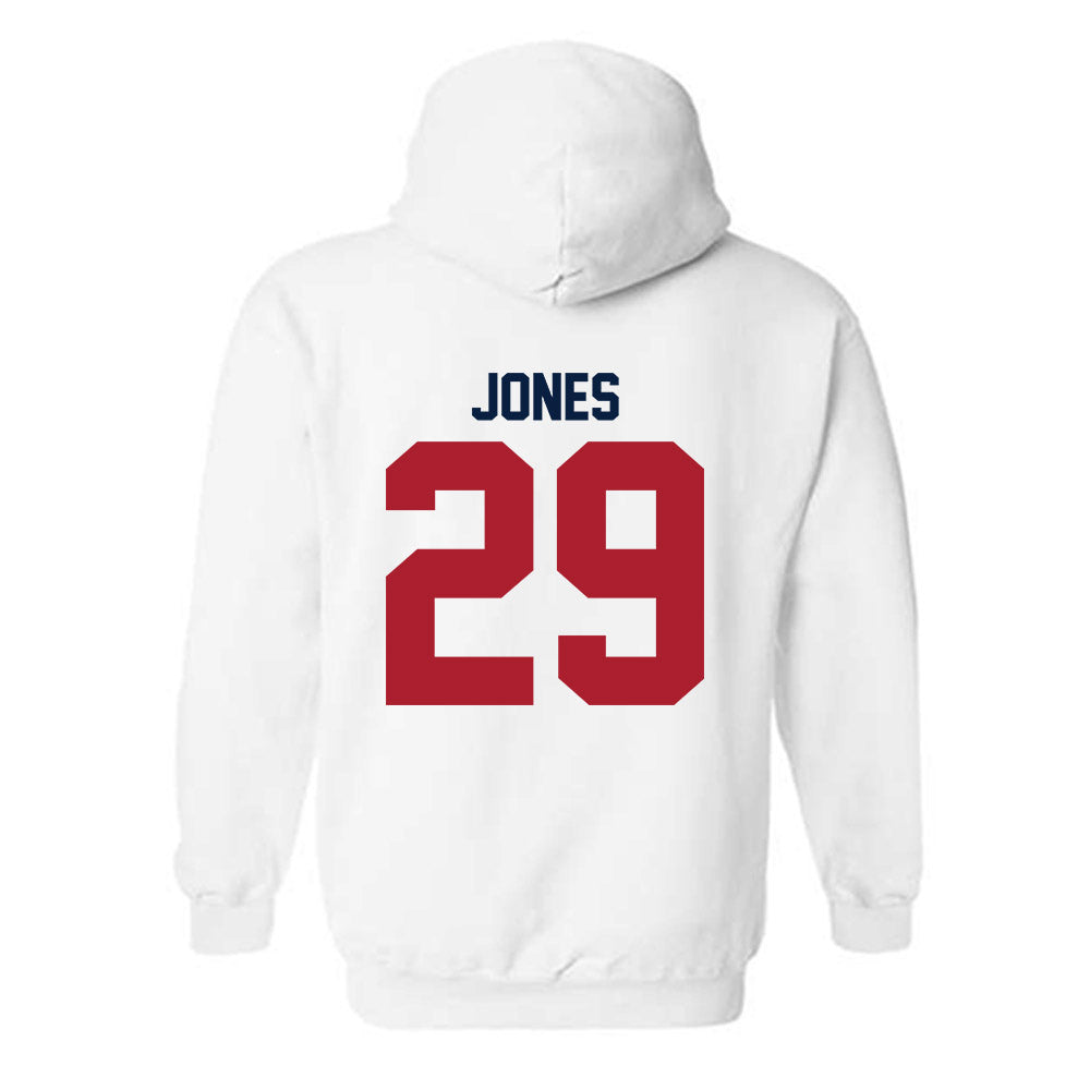 Liberty - NCAA Football : Akhori Jones - Classic Shersey Hooded Sweatshirt-1