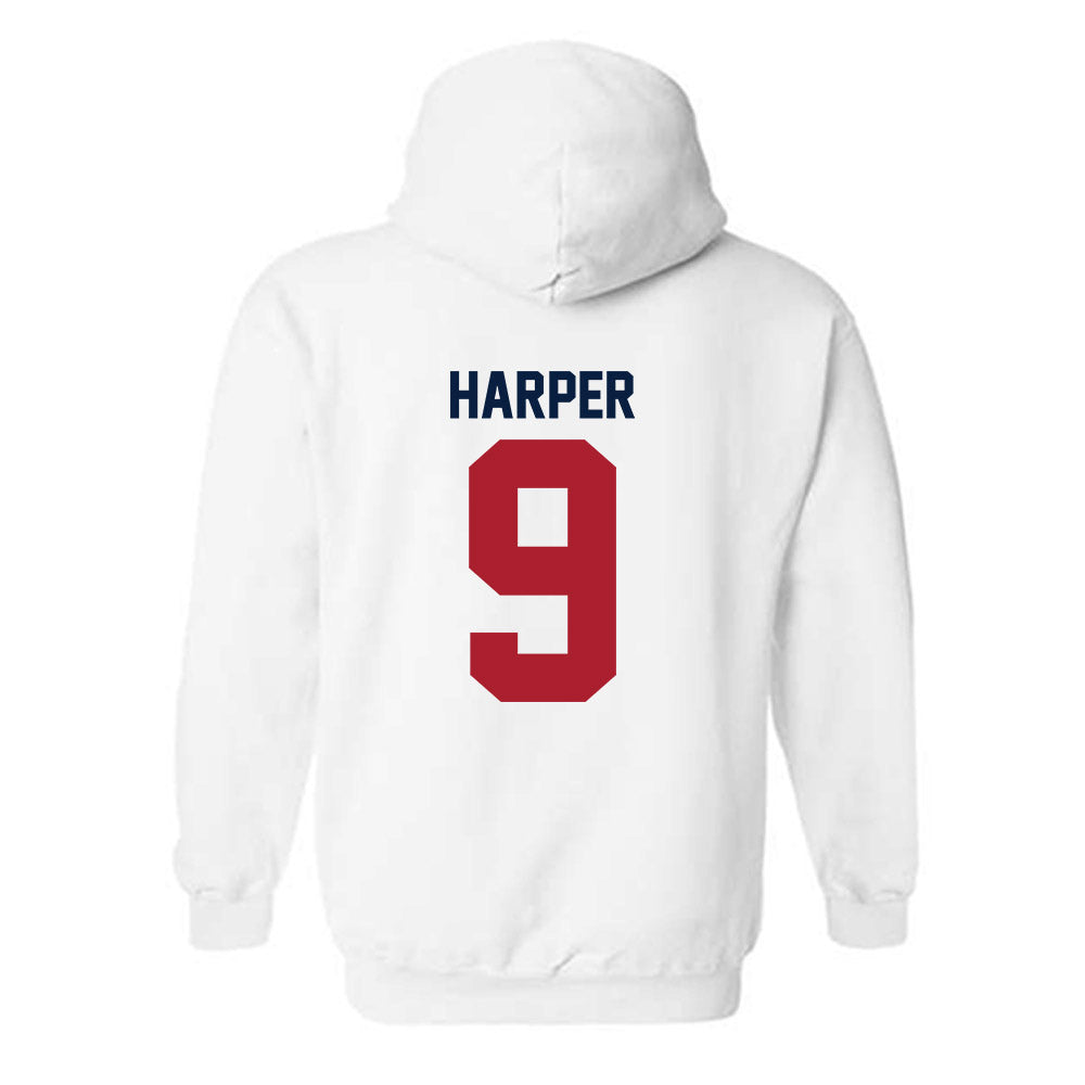 Liberty - NCAA Men's Basketball : JJ Harper - Classic Shersey Hooded Sweatshirt-1
