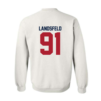 Liberty - NCAA Football : Marius Landsfeld - Classic Shersey Crewneck Sweatshirt-1