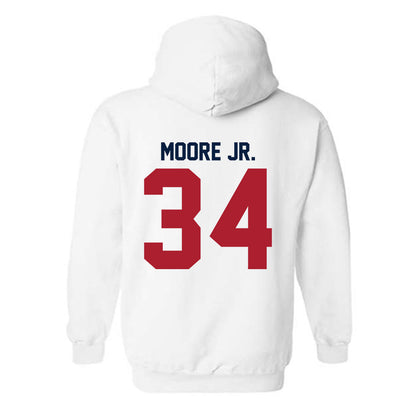 Liberty - NCAA Football : Seneca Moore Jr. - Classic Shersey Hooded Sweatshirt-1