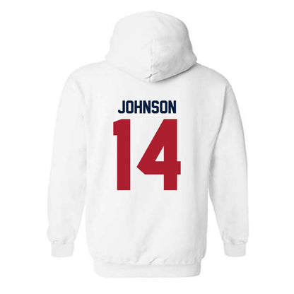 Liberty - NCAA Baseball : Peter Johnson - Classic Shersey Hooded Sweatshirt-1