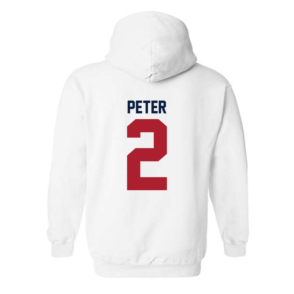 Liberty - NCAA Men's Basketball : Taelon Peter - Classic Shersey Hooded Sweatshirt-1