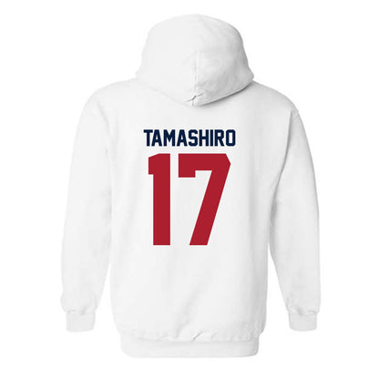 Liberty - NCAA Men's Soccer : Kai Tamashiro - Classic Shersey Hooded Sweatshirt-1
