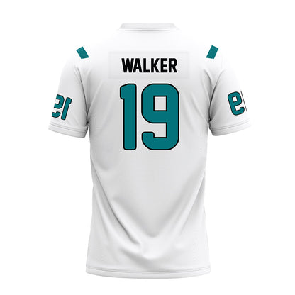 Coastal Carolina - NCAA Football : Alex Walker - White Premium Football Jersey-1
