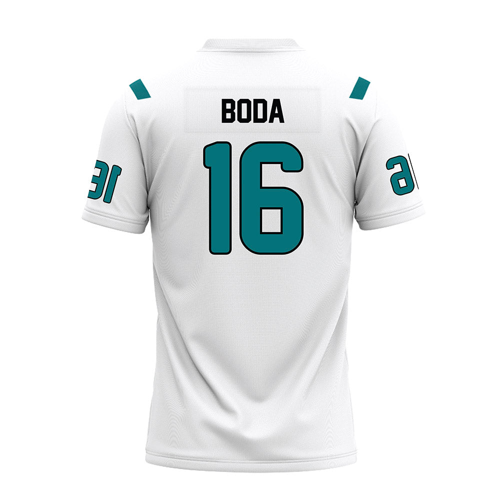 Coastal Carolina - NCAA Football : Blake Boda - White Premium Football Jersey-1