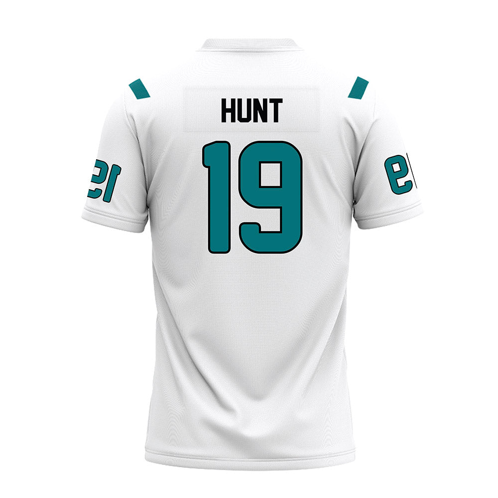Coastal Carolina - NCAA Football : Jon Hunt - White Premium Football Jersey-1