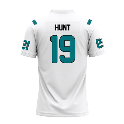 Coastal Carolina - NCAA Football : Jon Hunt - White Premium Football Jersey-1