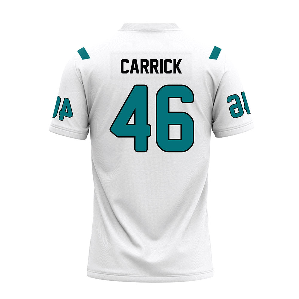 Coastal Carolina - NCAA Football : Gavin Carrick - White Premium Football Jersey-1