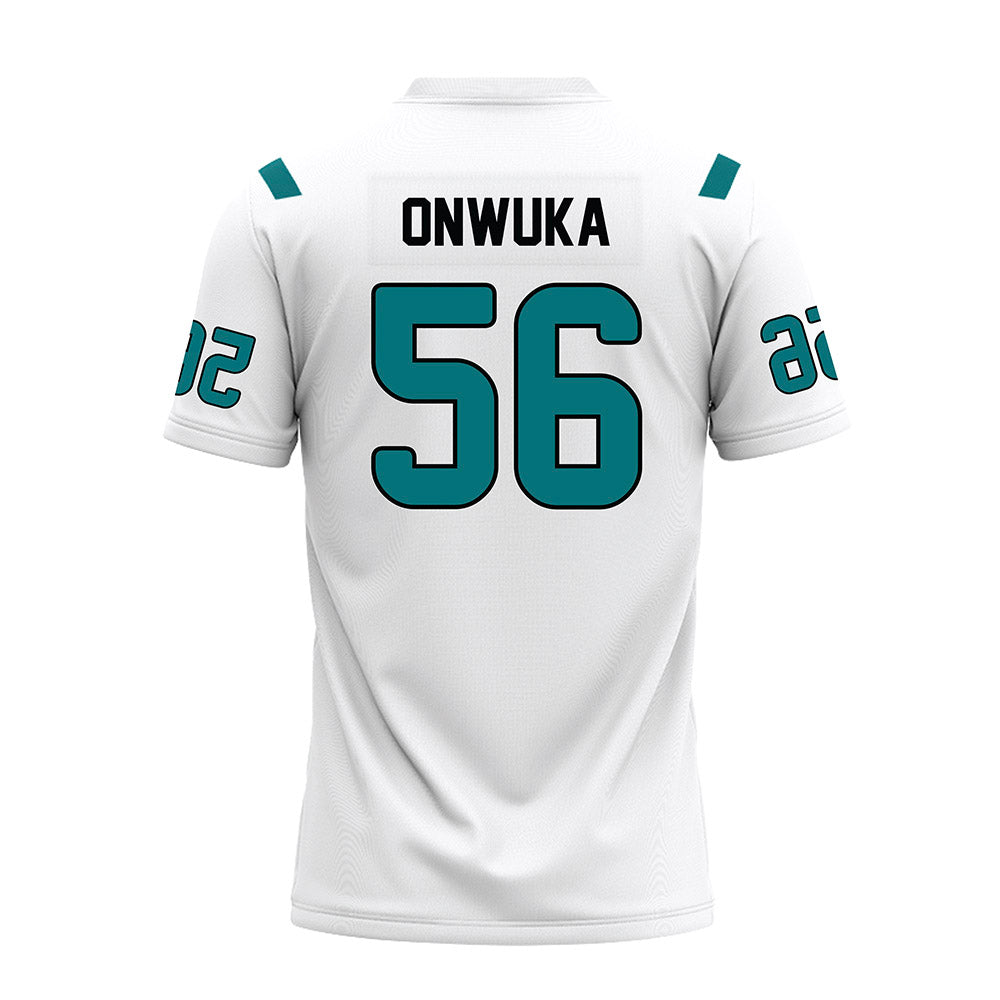 Coastal Carolina - NCAA Football : Obinna Onwuka - White Premium Football Jersey-1