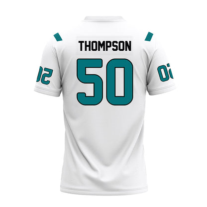 Coastal Carolina - NCAA Football : Nate Thompson - White Premium Football Jersey-1