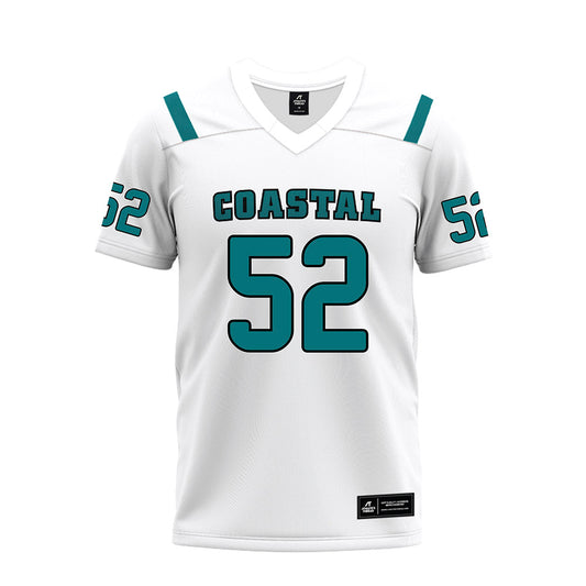 Coastal Carolina - NCAA Football : Ibrahim Diawara - White Premium Football Jersey-0