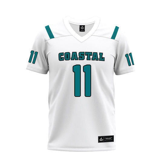 Coastal Carolina - NCAA Football : Jeffrey Ugochukwu - White Premium Football Jersey-0