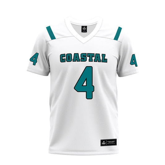Coastal Carolina - NCAA Football : Lionell Whitaker - White Premium Football Jersey-0