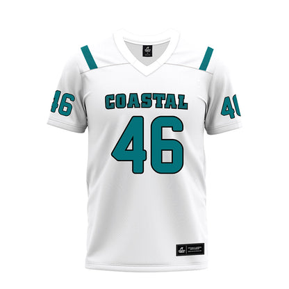 Coastal Carolina - NCAA Football : Gavin Carrick - White Premium Football Jersey-0