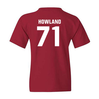 Oklahoma - NCAA Football : Logan Howland - Classic Shersey Youth T-Shirt-1