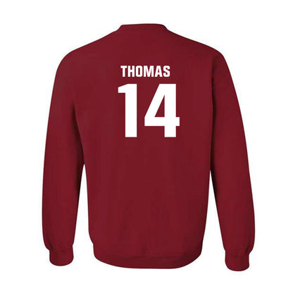 Oklahoma - NCAA Football : Elijah Thomas - Classic Shersey Crewneck Sweatshirt-1