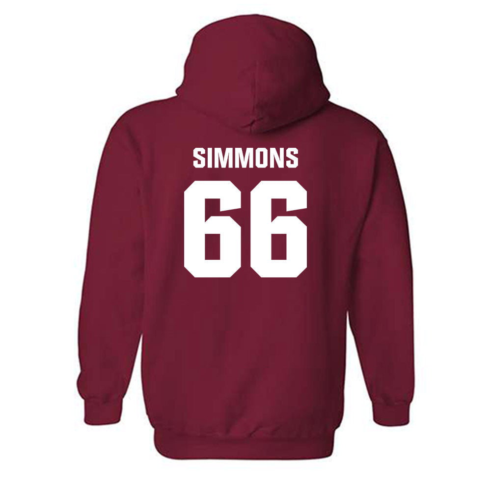 Oklahoma - NCAA Football : Derek Simmons - Classic Shersey Hooded Sweatshirt-1